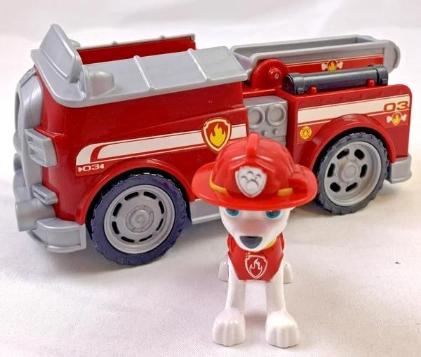PAW Patrol Marshall Brandweerauto Voertuig met Figuur 2016, Kinderen en Baby's, Speelgoed | Actiefiguren, Verzenden, Zo goed als nieuw