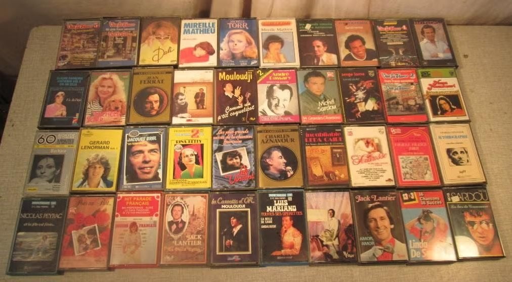 40 Originele Cassettebandjes van de jaren 60-70, Ophalen of Verzenden, Zo goed als nieuw, 26 bandjes of meer, Origineel