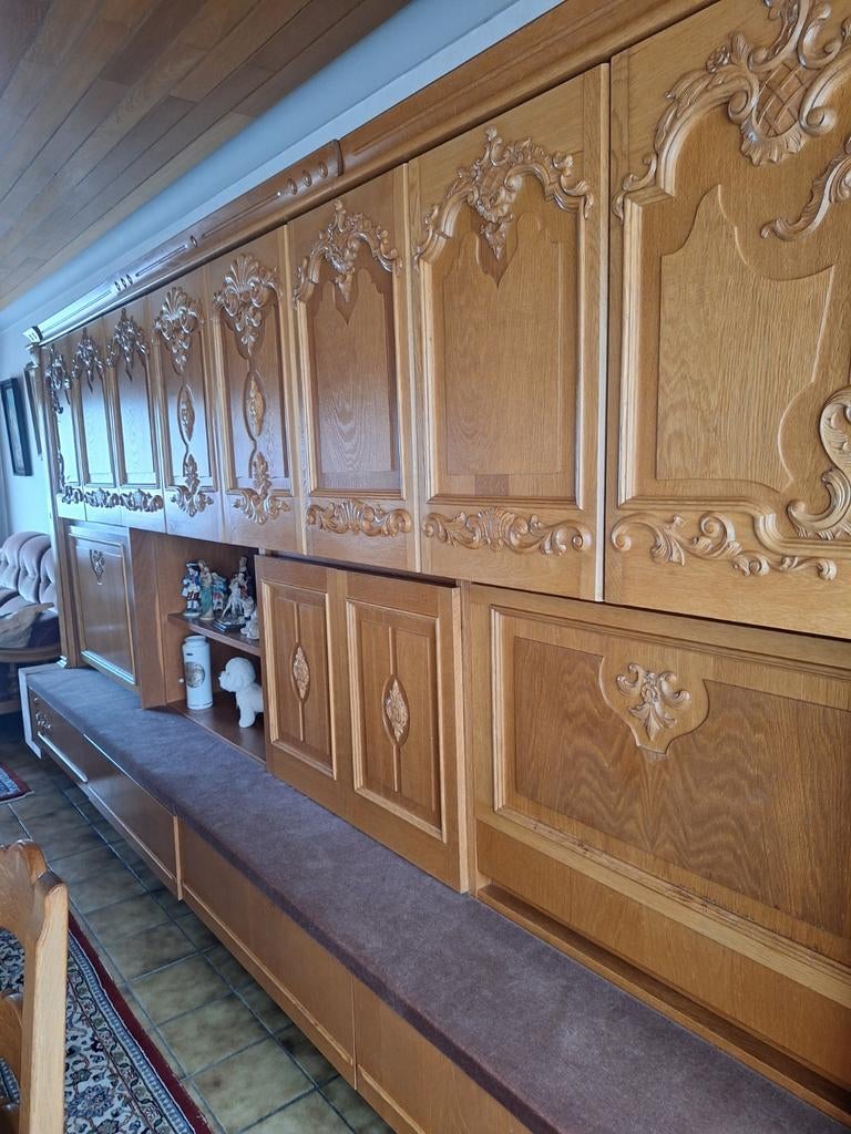 Massief eiken eetkamer, Antiek en Kunst, Ophalen