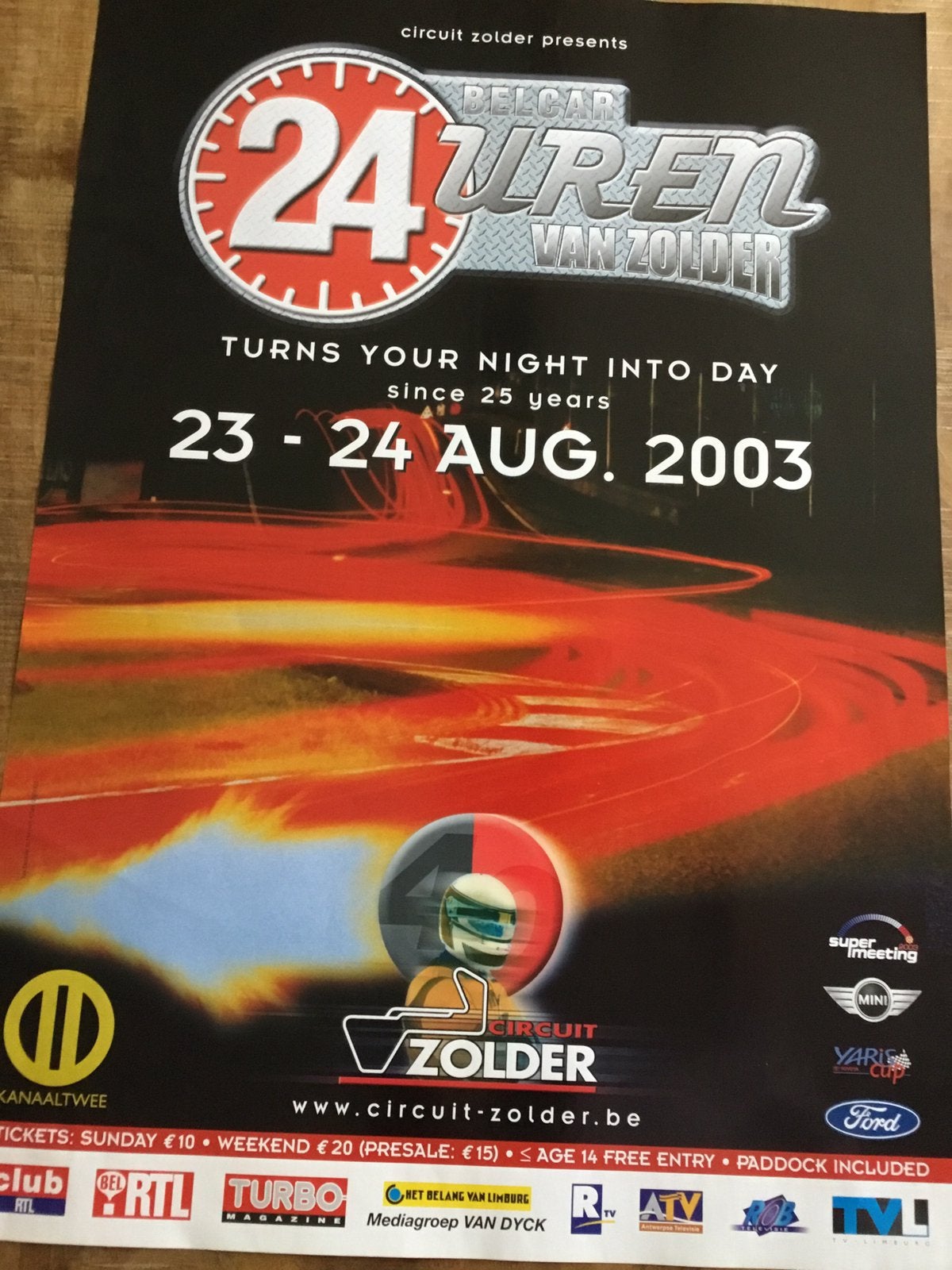 Affiche 24 uren van zolder 2003, Verzamelen, Ophalen of Verzenden