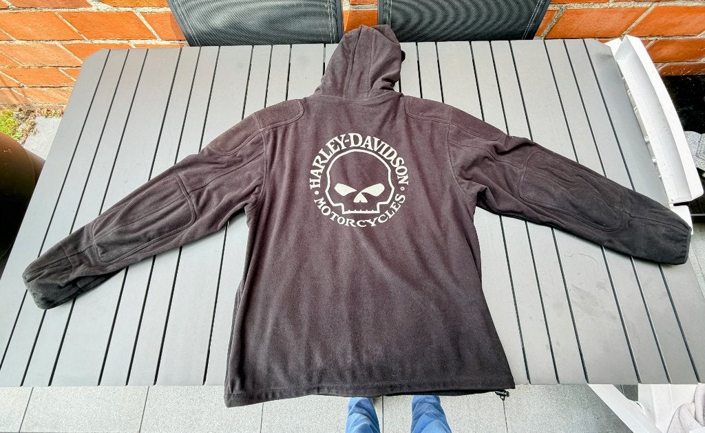 Motorfleece/doorwaaivest Harley Davidson skull, Ophalen, Tweedehands, Heren, Harley davidson