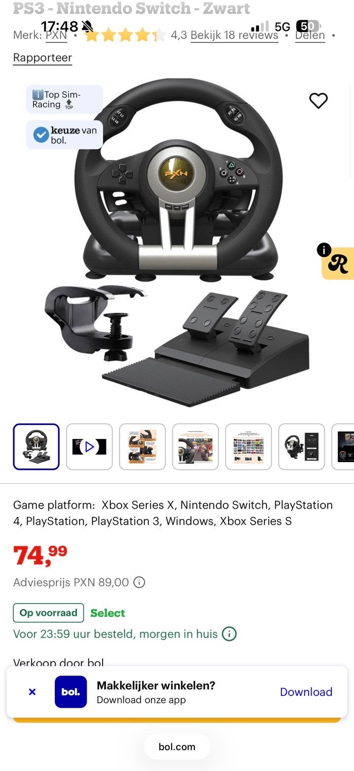 Racestuur, Ophalen, Gebruikt, Controller