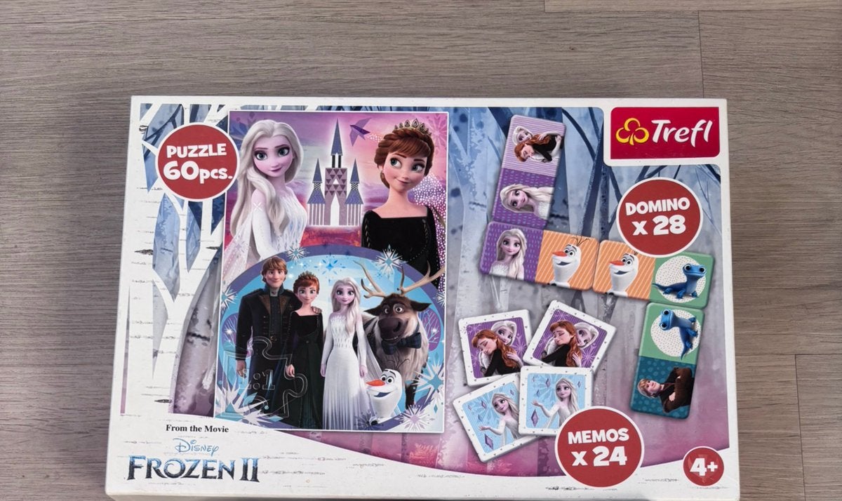Frozen puzzel en domino, Ophalen, Zo goed als nieuw
