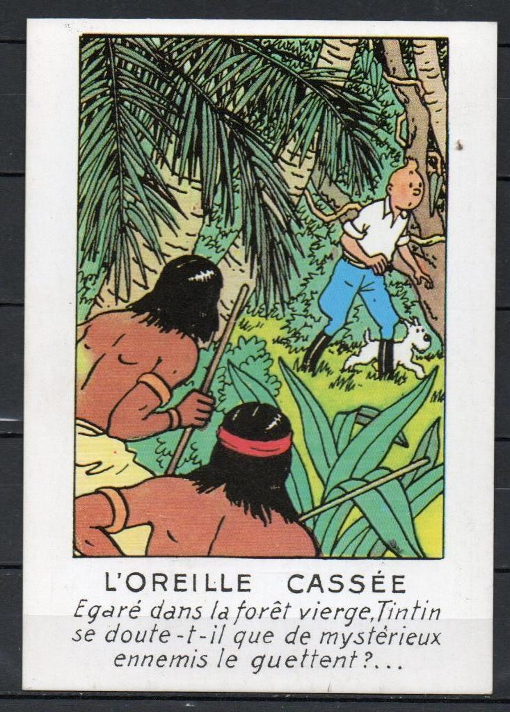 Carte postale : Hergé : Tintin/ L'oreille cassée, Collections, Enlèvement