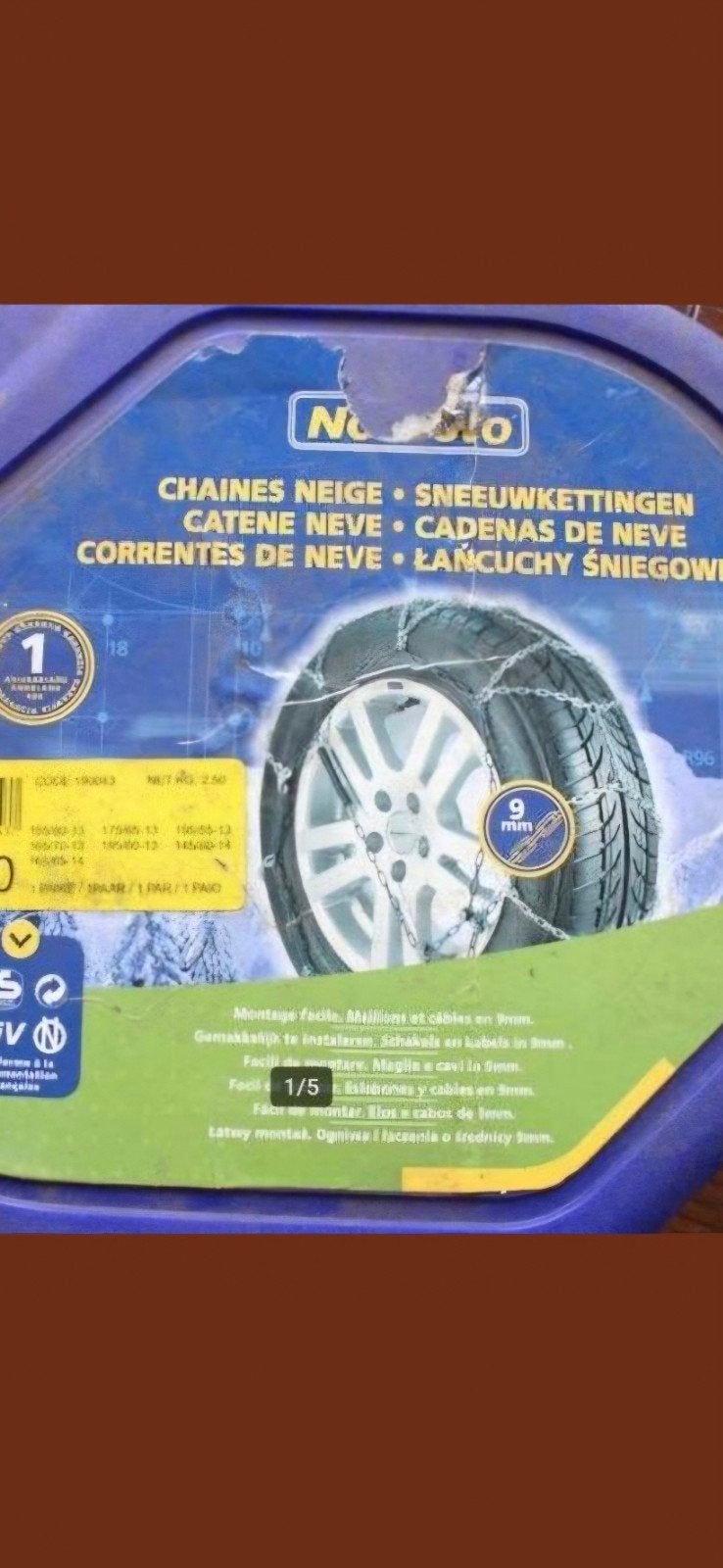 Chaînes à neige Norauto 40., Autos : Divers, Chaînes, Enlèvement ou Envoi, Neuf
