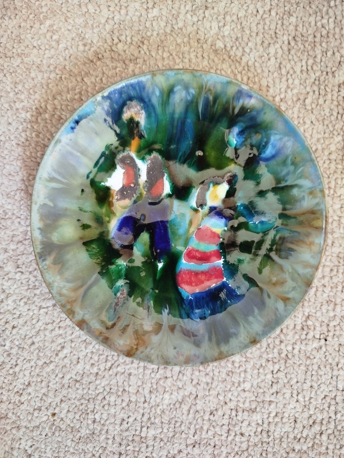 Petite assiette plate en céramique de Mila Dubrovnik 1970, Enlèvement ou Envoi
