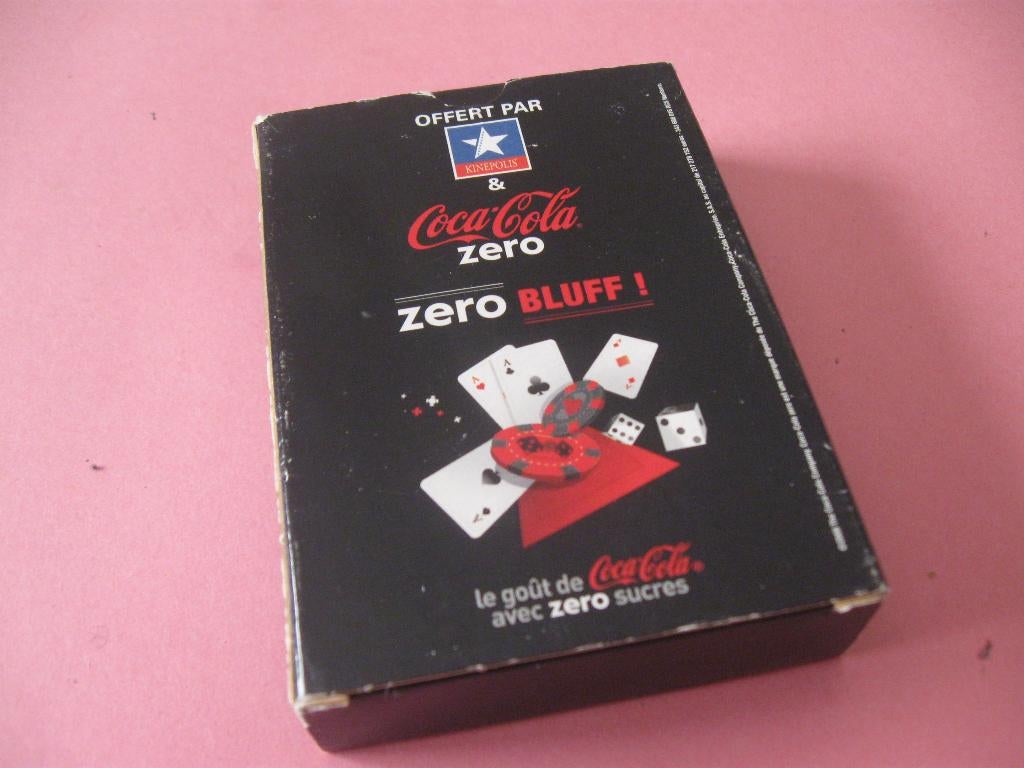 Kaartspel - speelkaarten Coca - Cola zero, Ophalen of Verzenden, Zo goed als nieuw, Speelkaart(en)