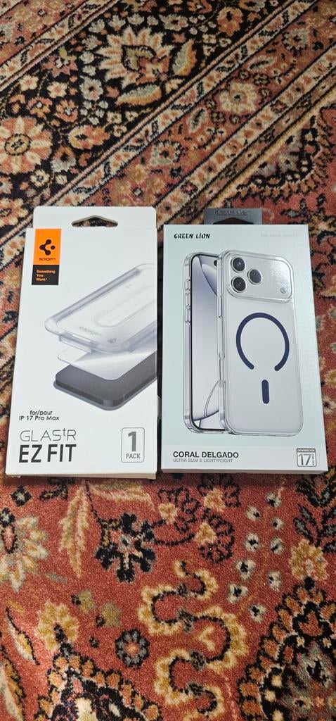 iPhone 17 promax Hoesje en screenprotect glass, Télécoms, Téléphonie mobile | Housses, Coques & Façades | Apple iPhone, Enlèvement