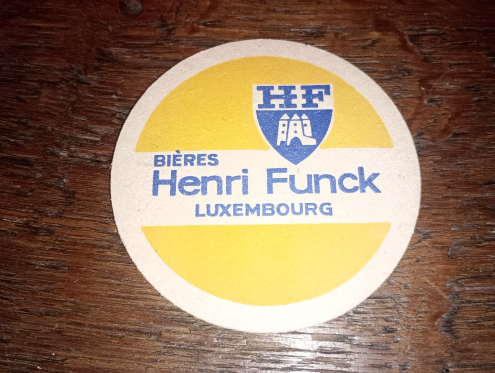 Brasserie bière ancien sous-bock Henri Funck, Enlèvement ou Envoi, Sous-bock