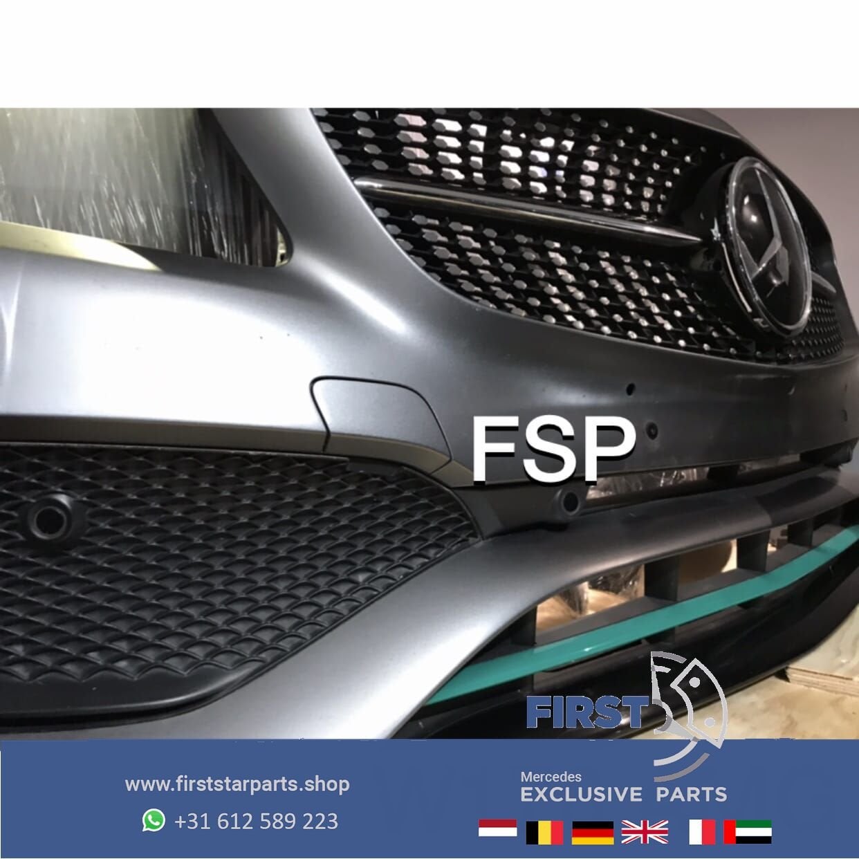 W176 FACELIFT AMG VOORKOP Mercedes A Klasse 2012-2018 GRIJS, Utilisé, -, Avant, -