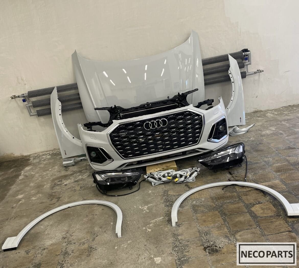 AUDI Q5 80A S-LINE FACELIFT LS9R COMPLEET VOORKOP BUMPER, Arrière, -, Haillon arrière, Audi