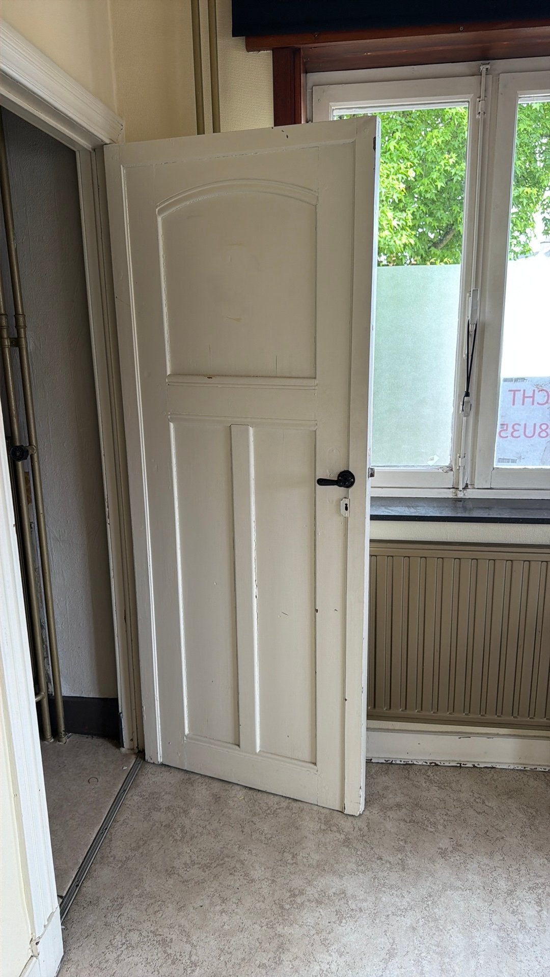 Authentieke houten kloosterdeur, Ophalen, Gebruikt, 80 tot 100 cm, Binnendeur