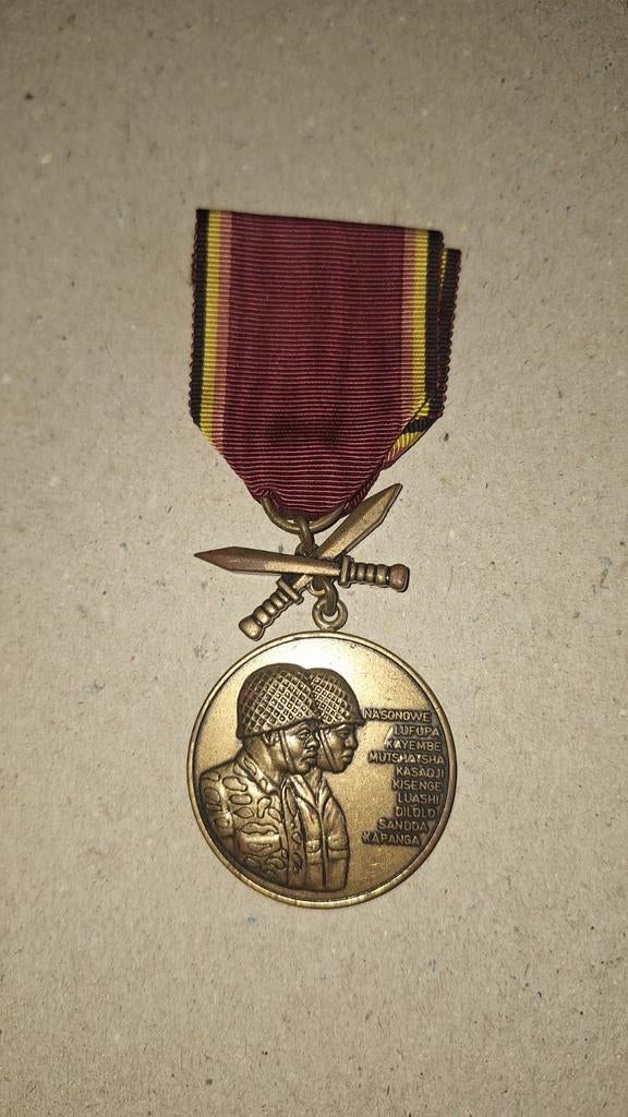 Medaille des opérations du Shaba Zaïre 1977, Verzamelen, Ophalen of Verzenden