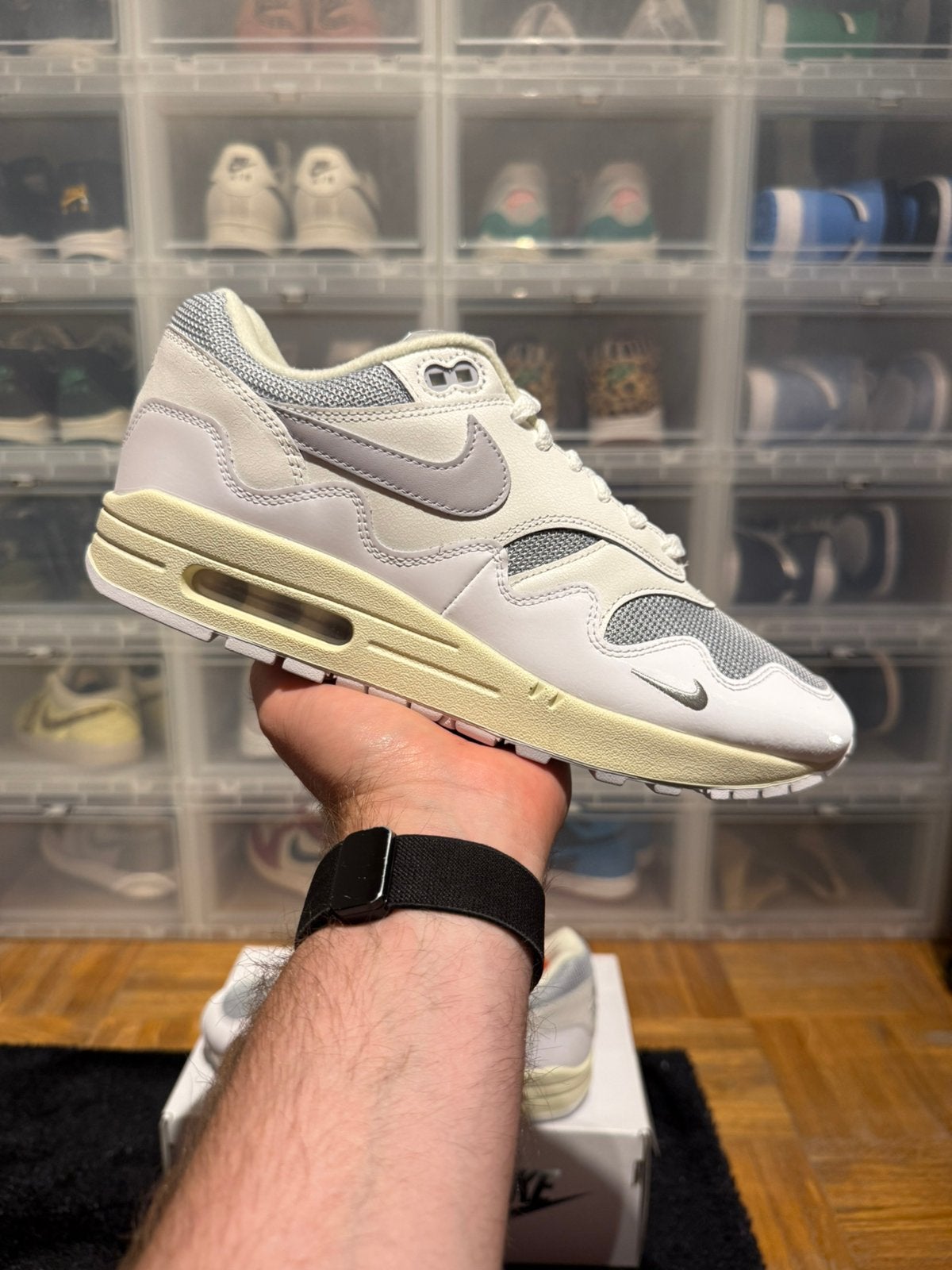 Nike air max 1 X patta wave 42,5, Enlèvement ou Envoi, Neuf, Blanc, Baskets