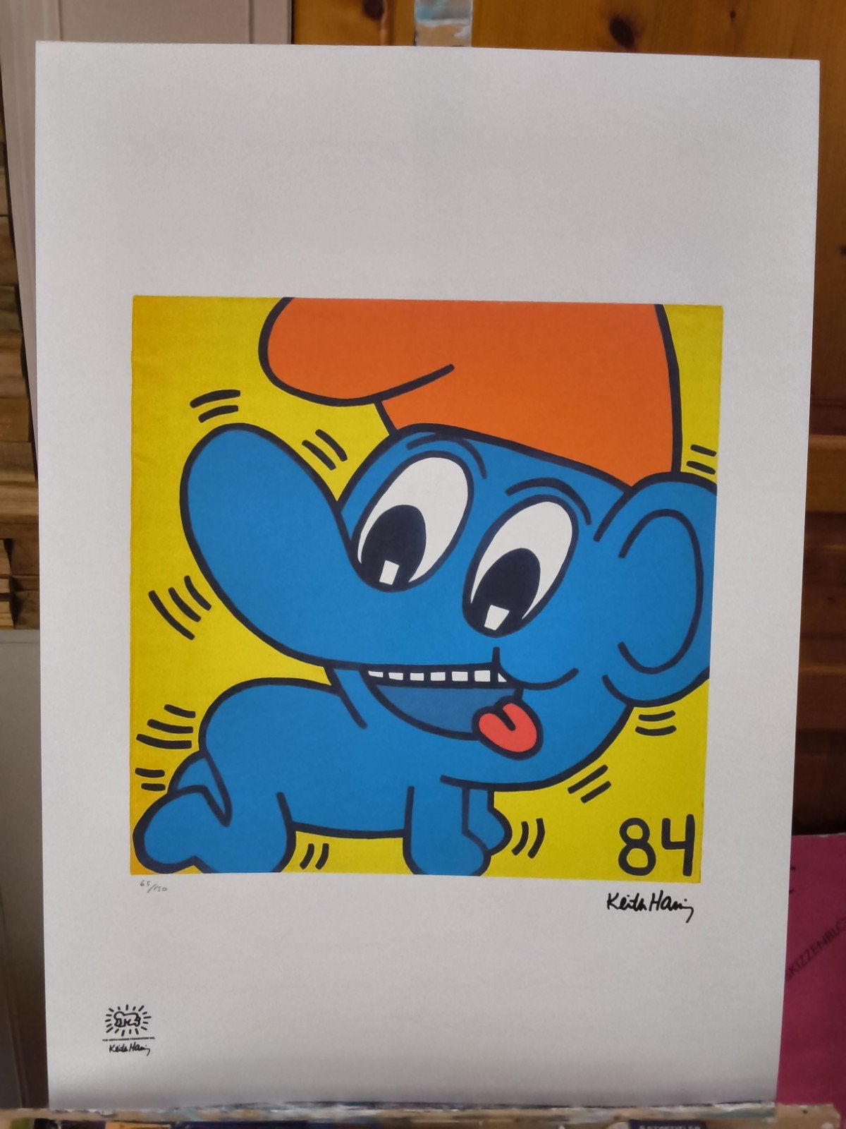 Litho keath haring, Genummerd, Ophalen of Verzenden