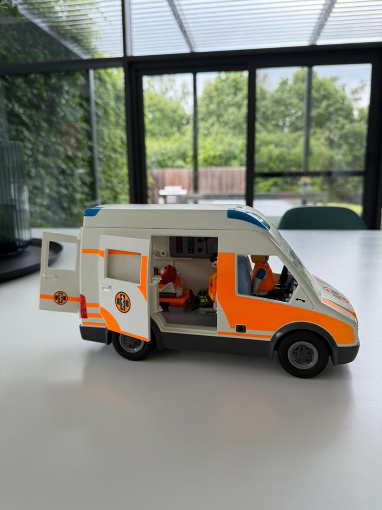 Playmobil ziekenwagen, Ophalen, Gebruikt