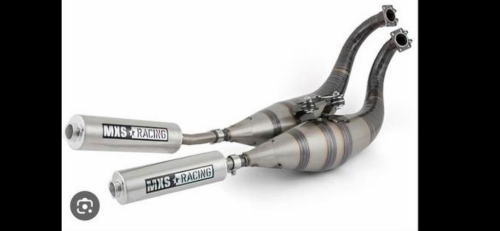 MXS 365/Twin échappement bi cylindre pour nitro, Enlèvement ou Envoi, Neuf, Pot d'échappement