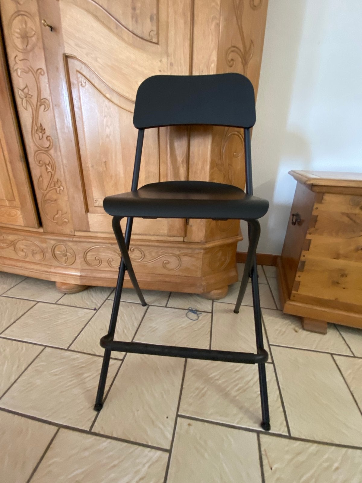 lot de 2 tabourets hauts, 2 tabourets, Enlèvement, Comme neuf, Bois