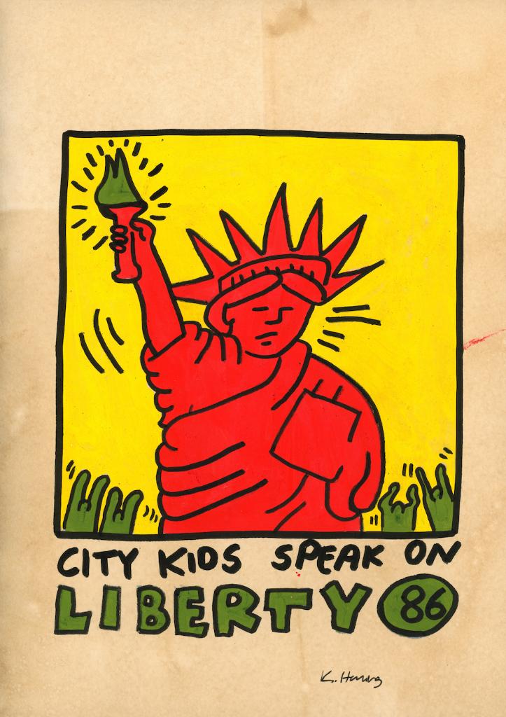 Keith Haring Artwork, Antiquités & Art, Art | Peinture | Moderne, Envoi, Signé, Impression