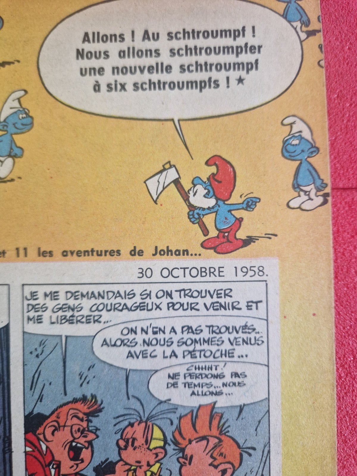 hebdomadaire le journal de spirou 1072,1958, Boeken, Ophalen of Verzenden
