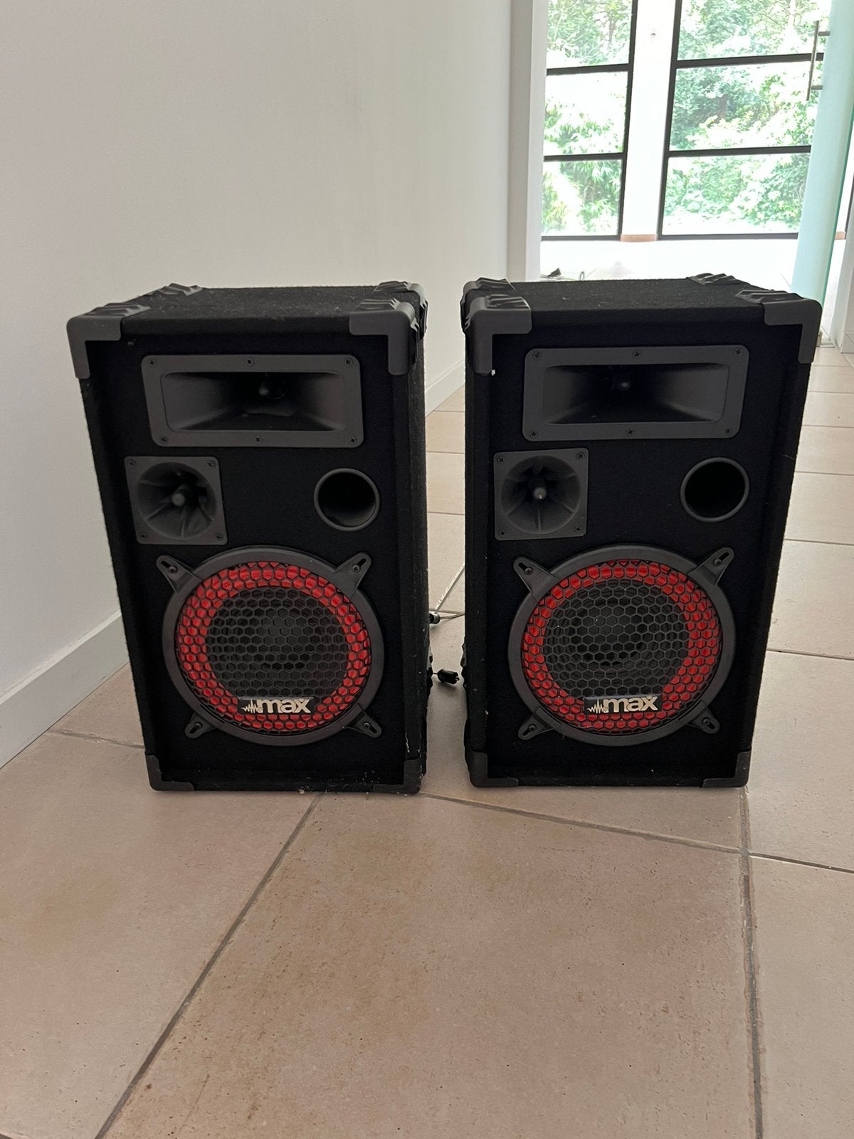 MAX XEN3508 luidsprekerset 3-weg met 8” woofers - 500W, Speakerset, Zo goed als nieuw, Ophalen, 150 watt of meer