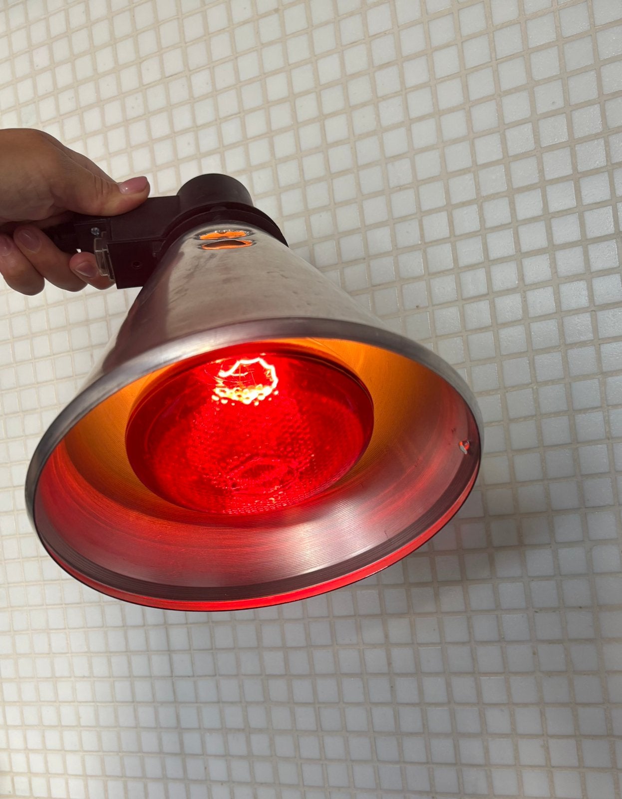 Warmtelamp met lamp incl, Dieren en Toebehoren, Ophalen, Zo goed als nieuw