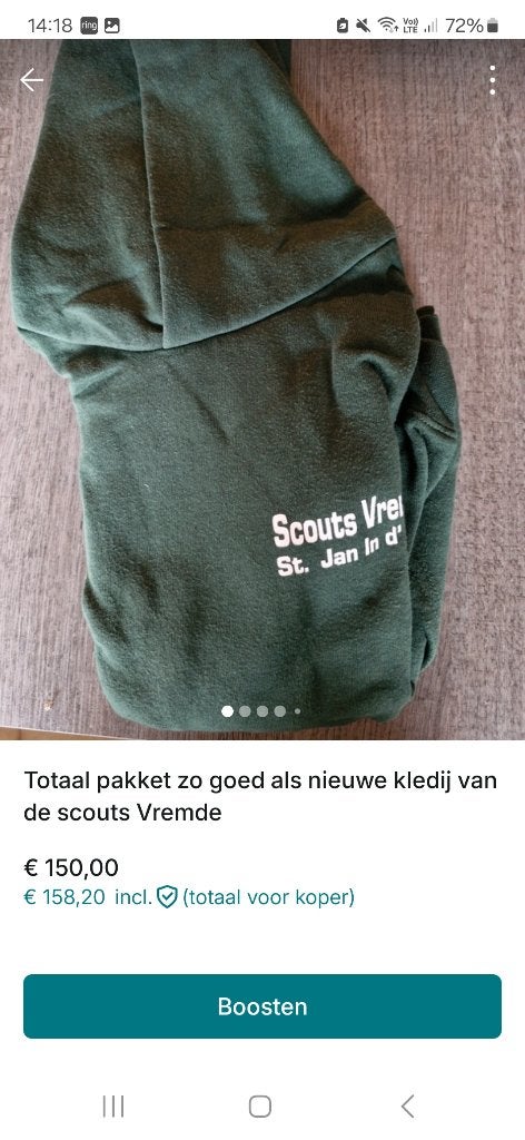 Pakket scoutskleding van de scouts vremde!, Enlèvement, Neuf, Vêtements