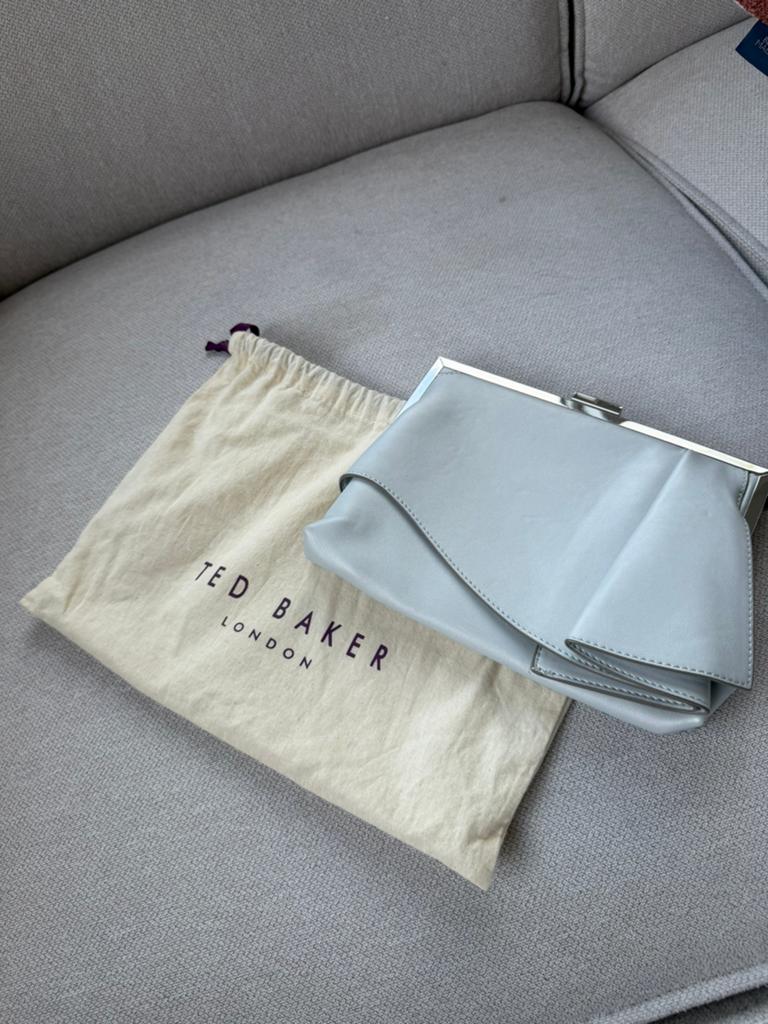 Pochette sac  de soiree Ted Baker, Enlèvement, Neuf, Bleu, Sac de soirée