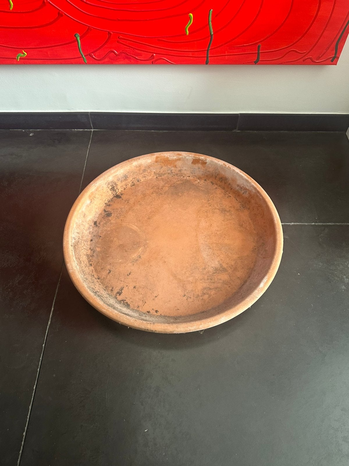 Grote Terracotta schaal - diameter 63 cm, Tuin en Terras, Bloempotten, Ophalen, Terracotta