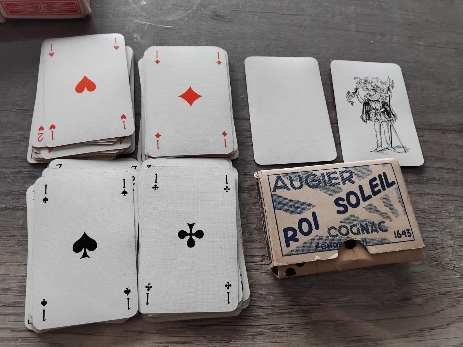 Jeu de cartes Augier Roil Soleil Cognac, Collections, Enlèvement, Carte(s) à jouer
