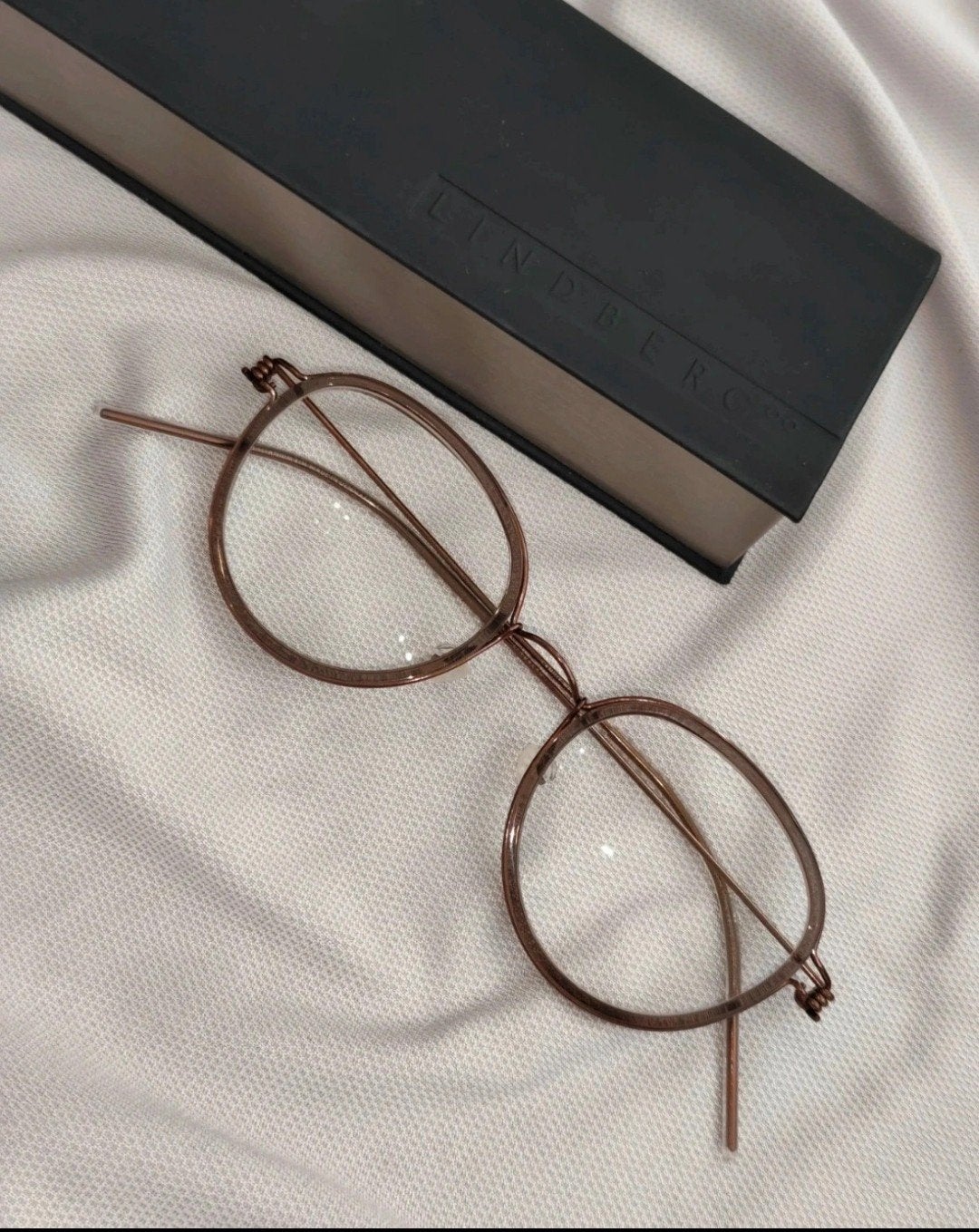 LUNETTES LINDBERG MONTURE TITANE NEUVE - petite taille 44/19, Enlèvement, Neuf, Brun, Lunettes