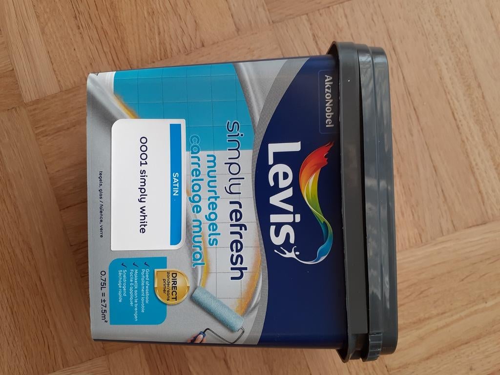 Levis muurtegelverf wit, Ophalen