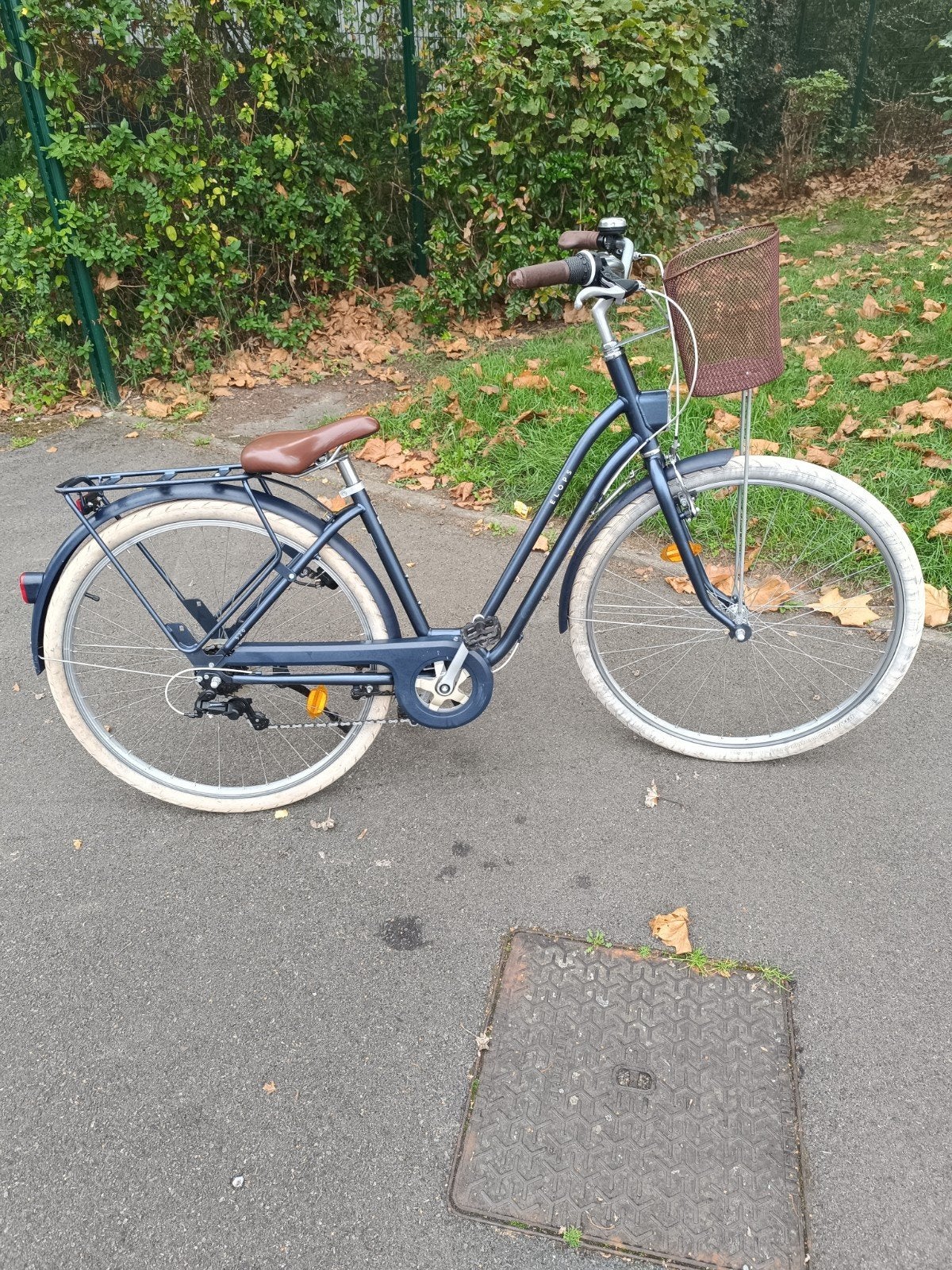 ELOP'S 520 28 inch 6V fiets met mand 

 6 CENTIMETER SNEL, Fietsen en Brommers, 50 tot 53 cm, Ophalen, Zo goed als nieuw, Handrem