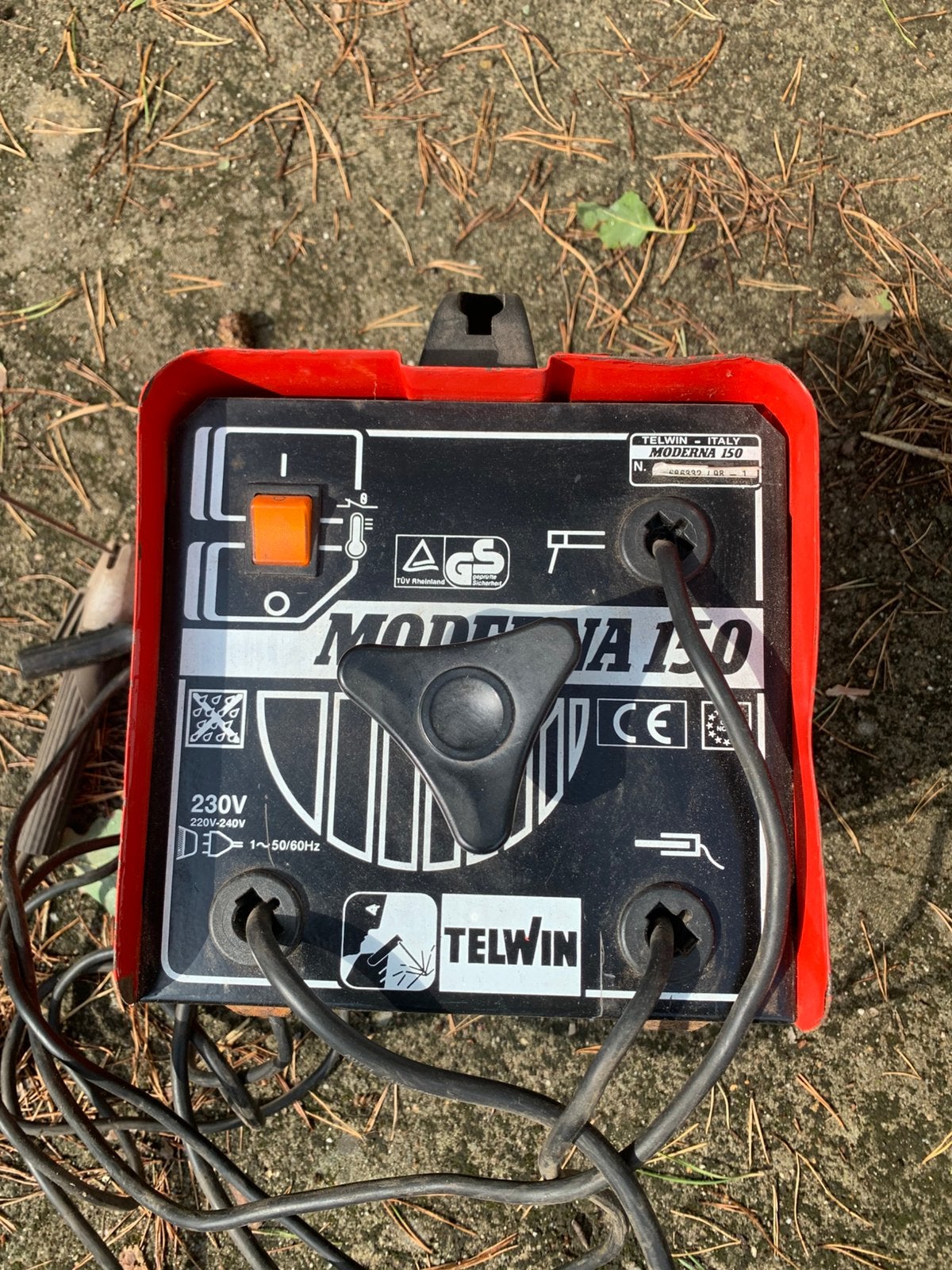 Lasapparaat, Ophalen, Gebruikt, 150 tot 250 ampère, Elektroden