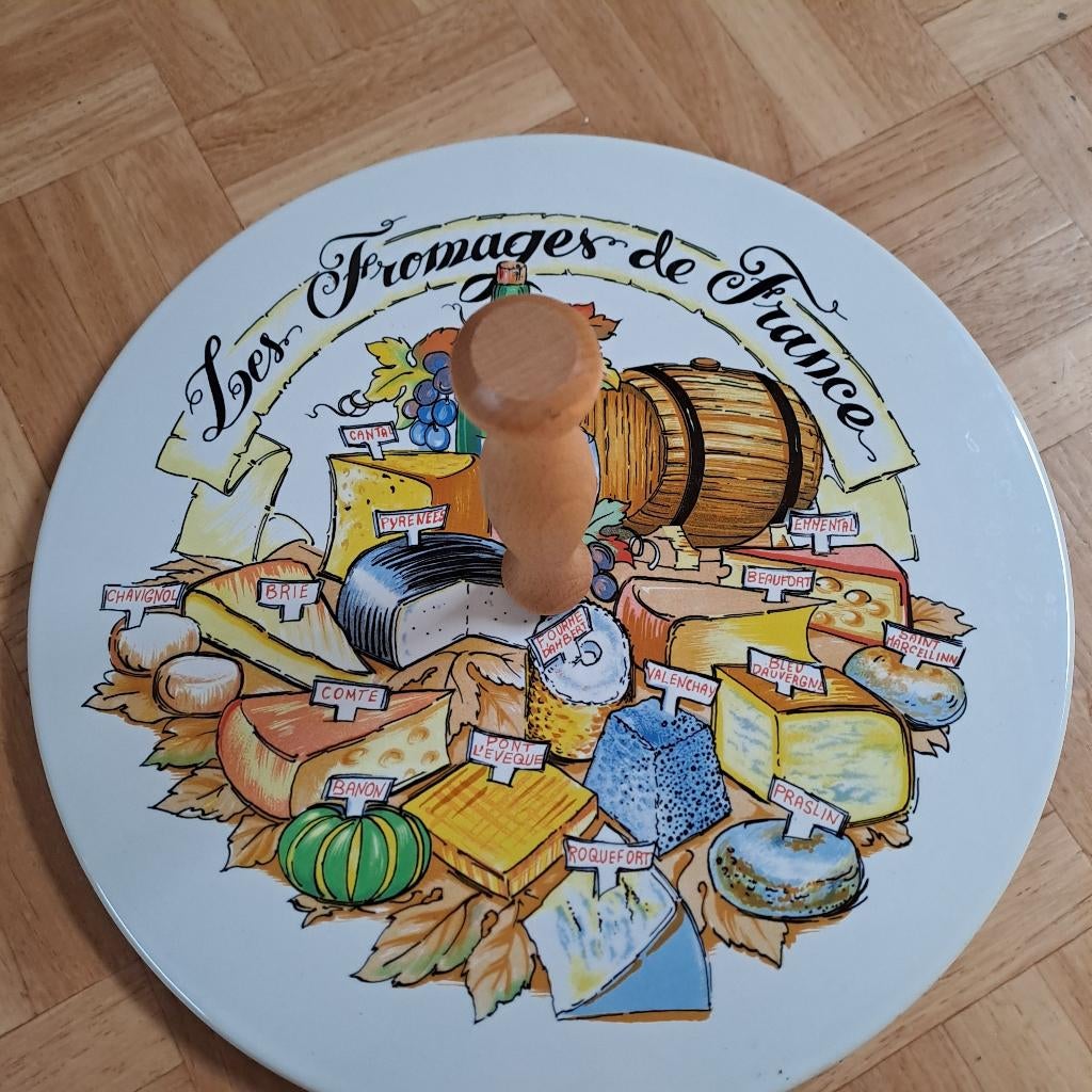 Plateau à fromages, Enlèvement, Comme neuf, Rond, Bois