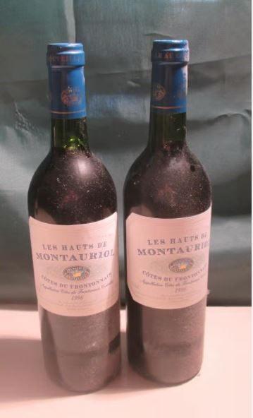 2 fois Les Hauts de Montauriol Fronton - 1996, Enlèvement ou Envoi, Pleine, Comme neuf, Vin rouge