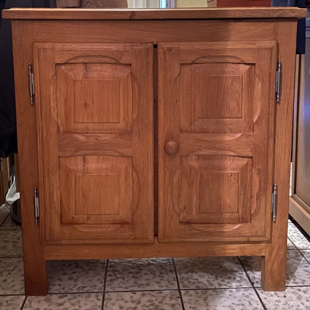 meuble d'appoint en chêne massif, Maison & Meubles, 25 à 50 cm, Campagnard ou rustique, Moins de 100 cm, Enlèvement