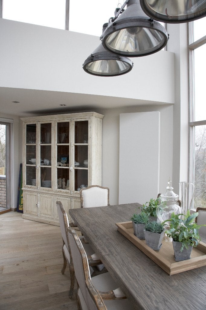 vitrine kast oud grenen hout, Huis en Inrichting, Kasten | Vitrinekasten, Ophalen, 200 cm of meer, 150 tot 200 cm, Grenenhout