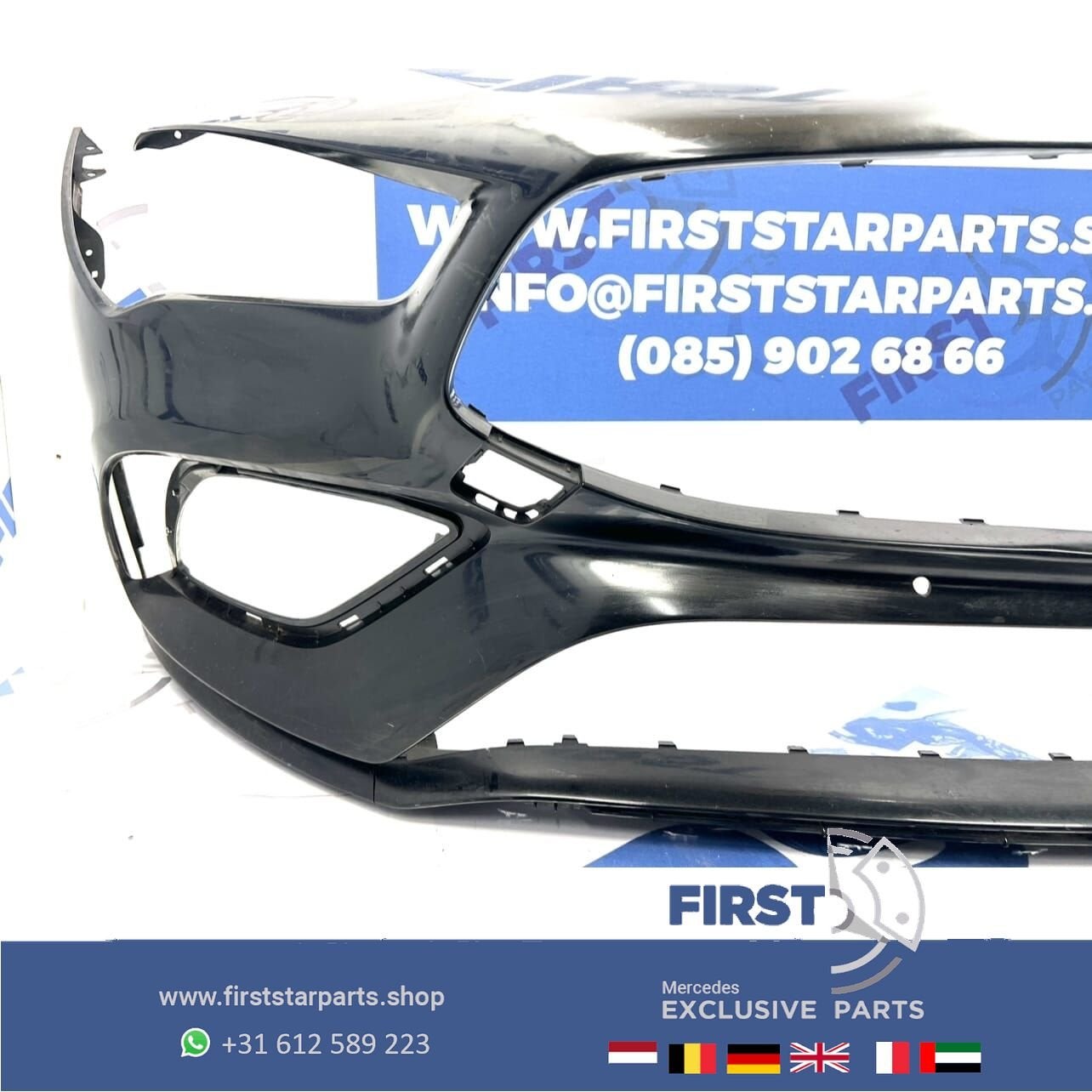 W118 BUMPER CLA AMG VOORBUMPER C118 ZWART WIT GRIJS BLAUW RO, Gebruikt, -, Voor, Ophalen of Verzenden