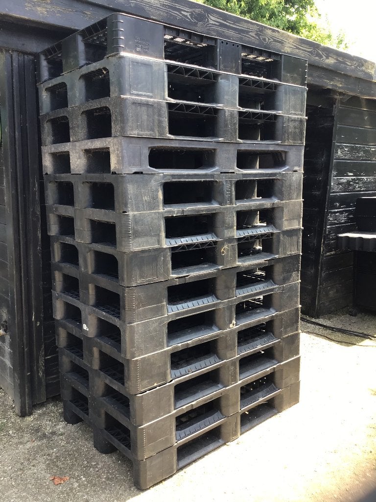 Kunststof paletten, Doe-het-zelf en Bouw, Hout en Planken, Ophalen, Gebruikt