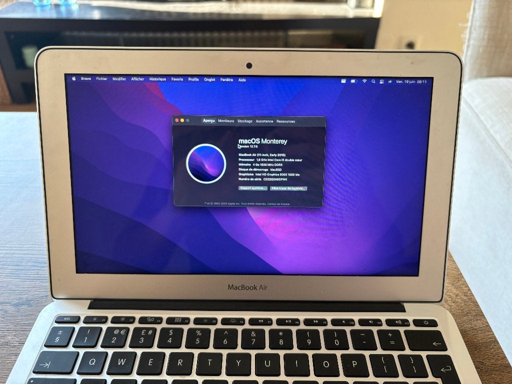 MacBook Air 11" (2015) - i5, 4Go RAM, 121Go SSD, 11 pouces, Moins de 2 Ghz, MacBook, Utilisé