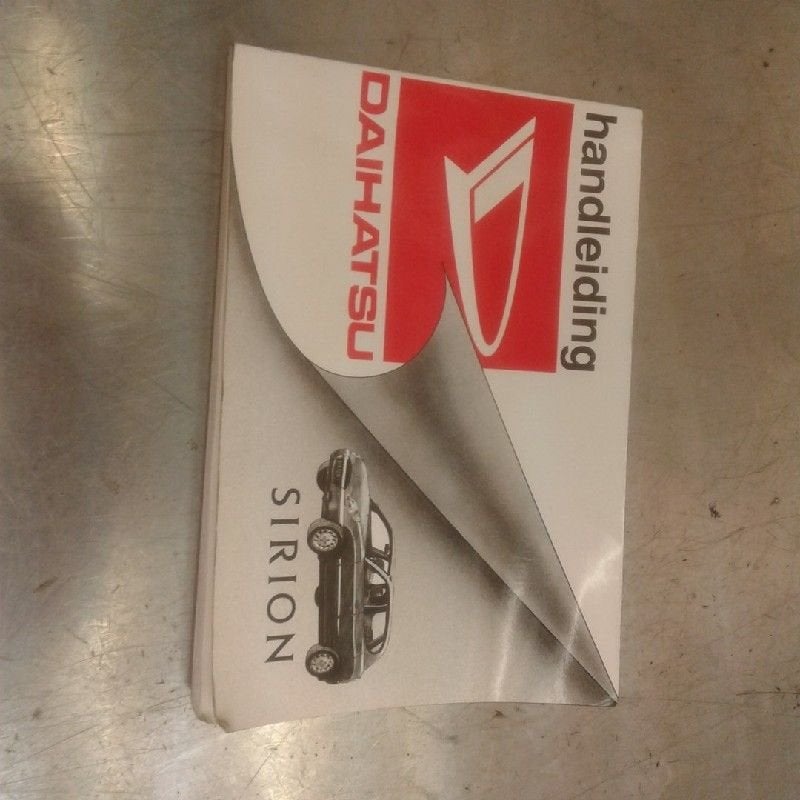 INSTRUKTIEBOEK Daihatsu Sirion / Storia (M1), Gebruikt, Daihatsu