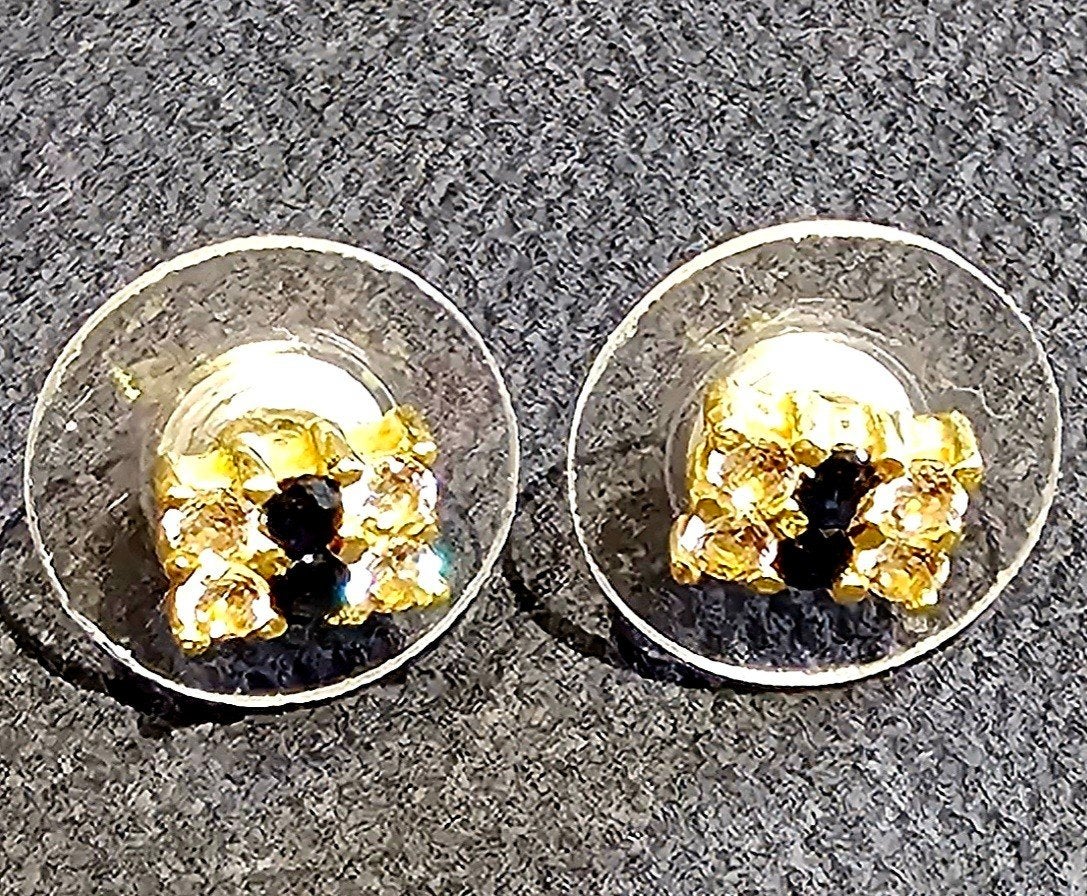 BOUCLES D'OREILLES EN OR, Bijoux, Sacs & Beauté, Boucles d'oreilles, Enlèvement ou Envoi, Or, Or, Avec pierre précieuse