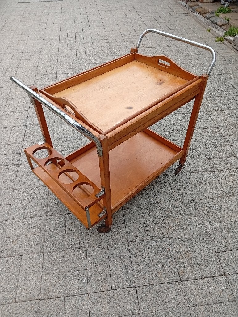 Rare Desserte Vintage TORCK – Mid-Century (Dans son jus), Antiquités & Art, Antiquités | Meubles | Chaises & Canapés, Enlèvement