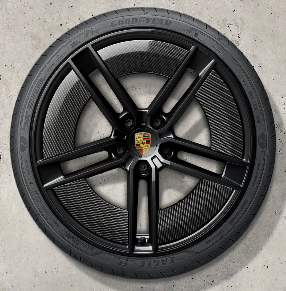 Porsche Taycan Mission E CARBON AEROBLADES velgen 21 inch, Ophalen, Banden en Velgen, Nieuw, 21 inch