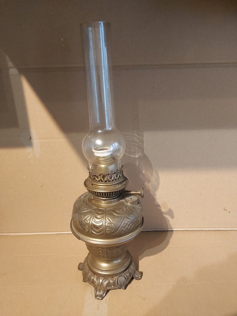 Lampe a pétrole vintage,1883  de marque L et B, Antiquités & Art, Enlèvement ou Envoi