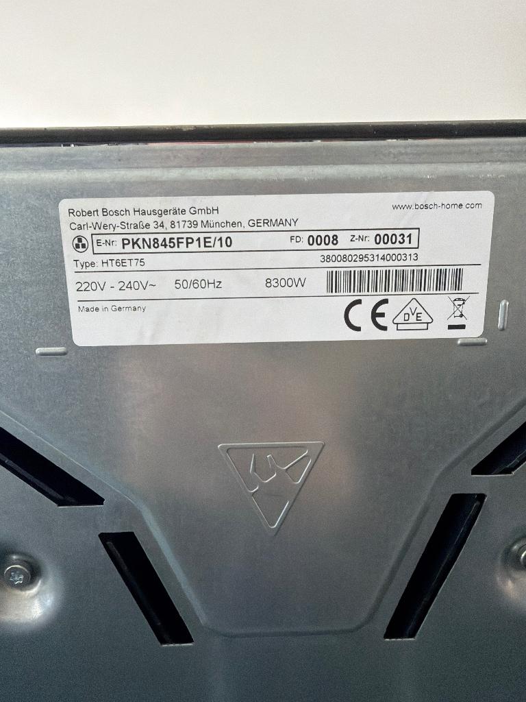 Bosch ceramisch fornuis, Ophalen, Keramisch, 4 kookzones, Zo goed als nieuw