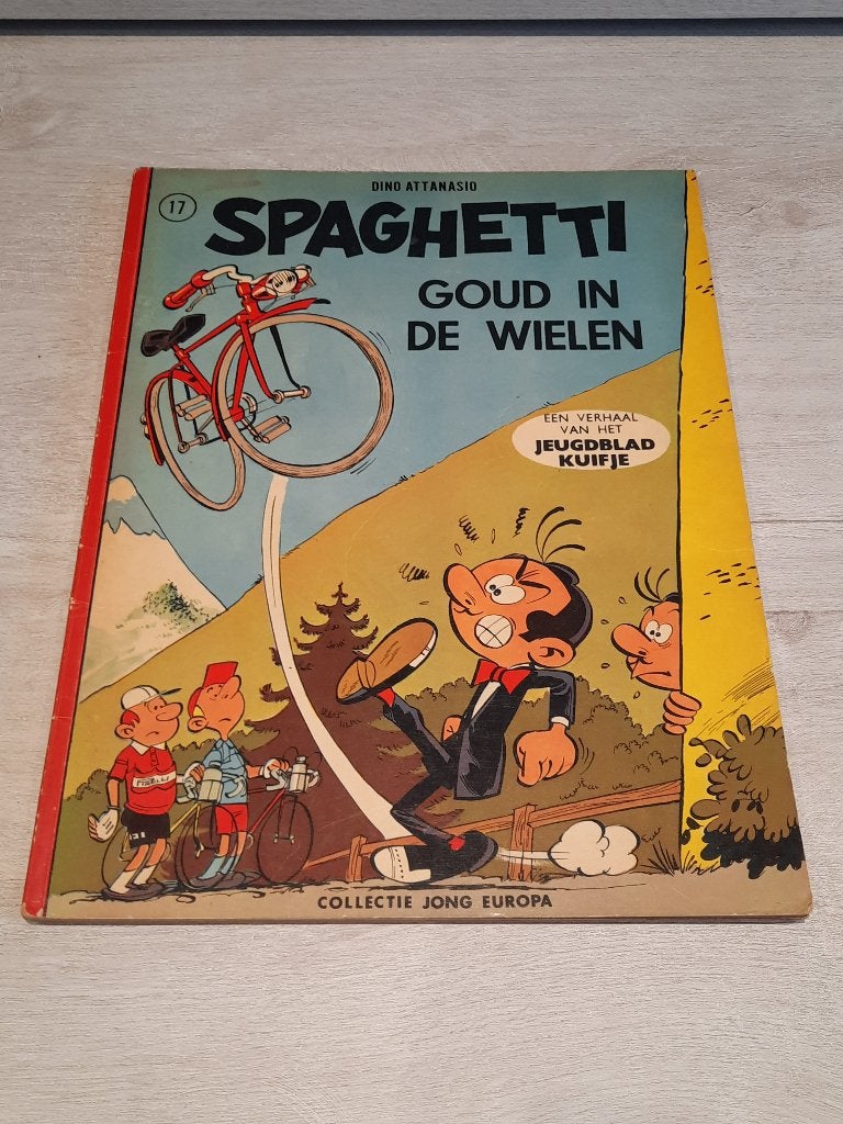 spaghetti goud in de wielen nr. 17 1963, Boeken, Gelezen, Eén stripboek, Ophalen of Verzenden, Dino attanasio