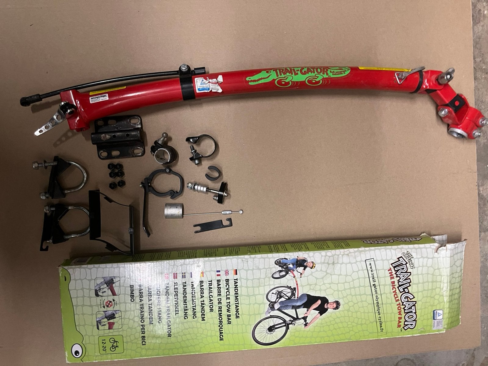 Trail gator bicycle tow bar, Ophalen