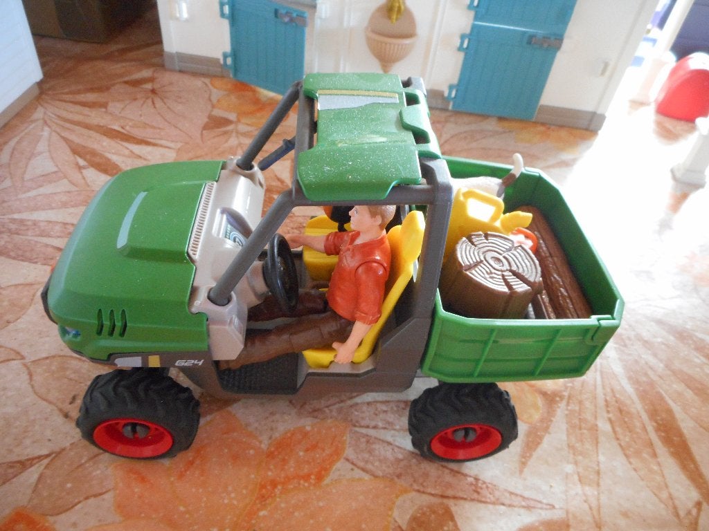 schleich houthakkers jeep volledig set, Ophalen of Verzenden, Zo goed als nieuw